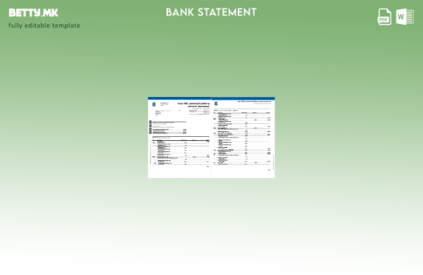 Модерен стил Шаблон за збор страници за изводи од банка на РБЦ во Канада